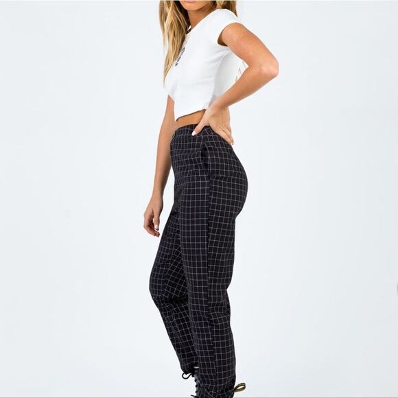 Princess Polly THE SPIRO‎ PANT Size 6 in Black 432153 NWT - Picture 5 of 8